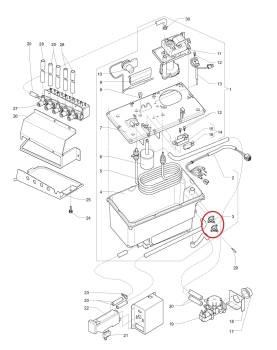 Kochschutz Thermostat Evoca Necta N&W Brio, Korinto, Koro