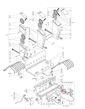 Necta Mixerflügel blau für Mixermotor Canto Opera Krea Concerto