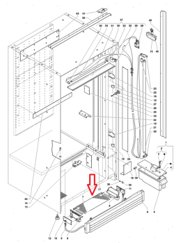 Durchgreifschutz, Ausgaberaumsperre Evoca N&W Necta Wittenborg  Samba Rondo SM7000