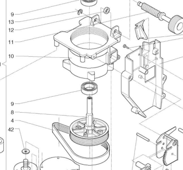 Gurtband für Kaffeemühle Dosiermotor, Antrieb für Mahlwerk