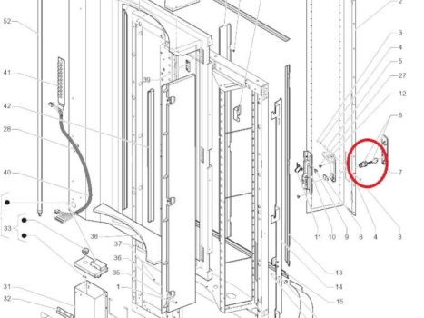 Rielda Schloss Typ 503 für Necta N&W Evoca 1. Serie