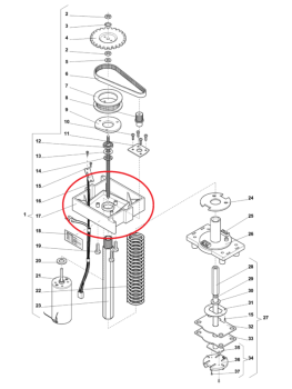 Motor Halterung Evoca N&W Wittenborg FB5100 FB7600 FB55 FB7100 FB5500