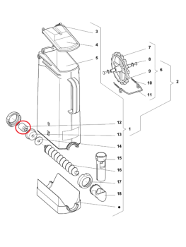 Kupplung zur Produktschnecke  Evoca Necta N&W Wittenborg  Serie 2800 5100 1850 800