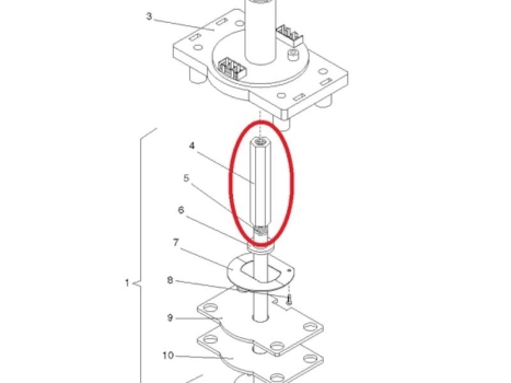 Kolbenführung Deltabrüher Evoca N&W Wittenborg 5100 7100 7600