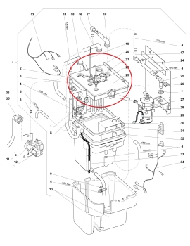 Isolierung für Boilerdeckel für  Evoca N&W Wittenborg  Serie 7100 7300