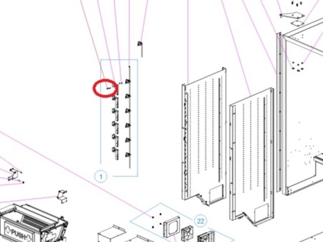 Vendo Passschraube für Etagenstecker