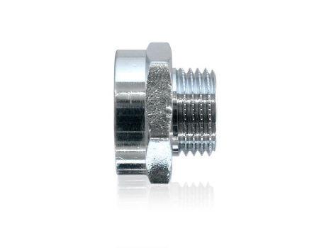 Chrom Reduzierstück 3/8" AG x 1/2" IG flachdichtend