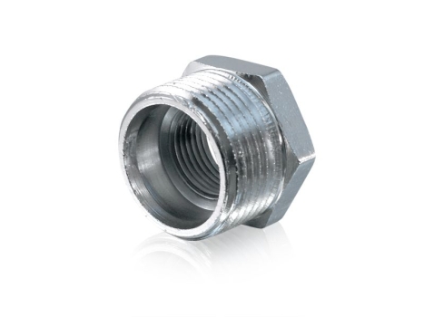 Chrom Reduziernippel 1/2" AG x 3/8" IG