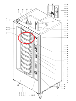 Heizprofil grau für  Evoca N&W Necta Wittenborg Zanussi  Smart Variovend 2000