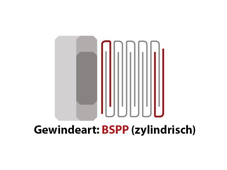 Einschraub Verbinder 1/4" x 1/4" AG BSPP Schnellsteck System