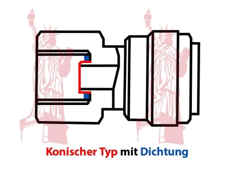 Einschraub Verbinder 8 mm Rohr x 1/2" IG BSPP Schnellsteck System