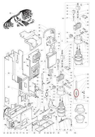 Trichterdüse D 3.4 Evoca Necta N&W Wittenborg Zanussi ES7100 Astro Brio Spazio