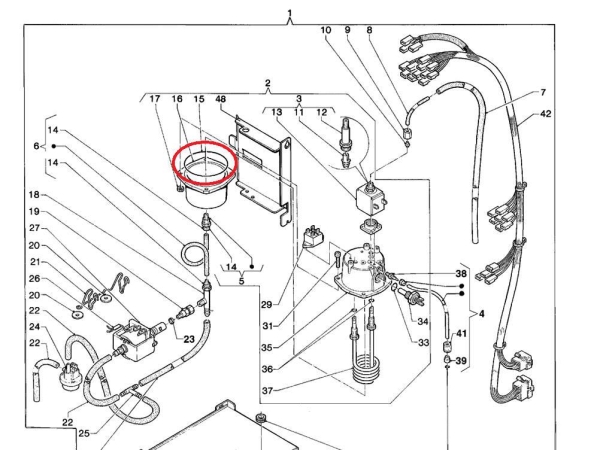 Dichtung für Espressoboiler groß Version 600CC Evoca Necta N&W Wittenborg