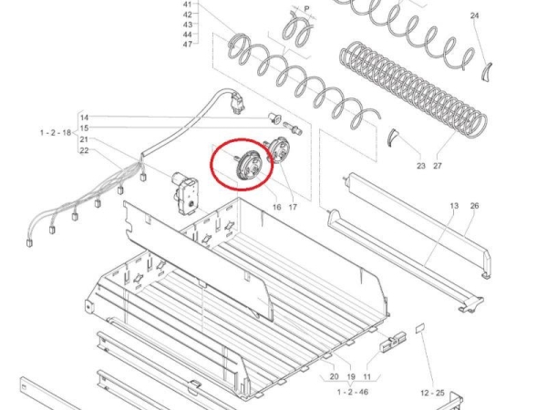 Kupplung Aufnahme der Doppelspirale Evoca N&W