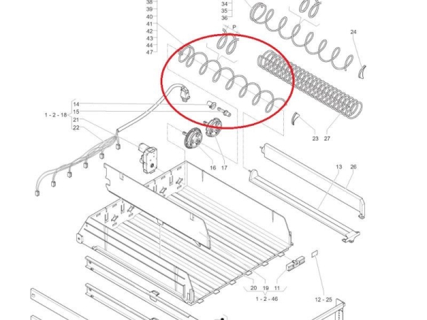 Evoca Spirale links 5 Produkte 100 mm Abstand