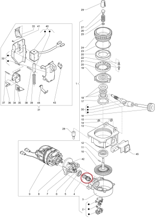 Ritzel für Kaffeemühle Necta, N&W, Wittenborg