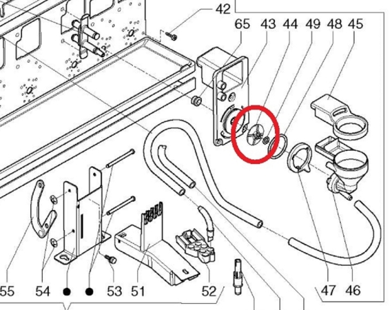 Necta Mixerflügel blau für Mixermotor Canto Opera Krea Concerto