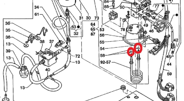 O-Ring  Rohrheizkörper Espressoboiler Evoca Necta N&W