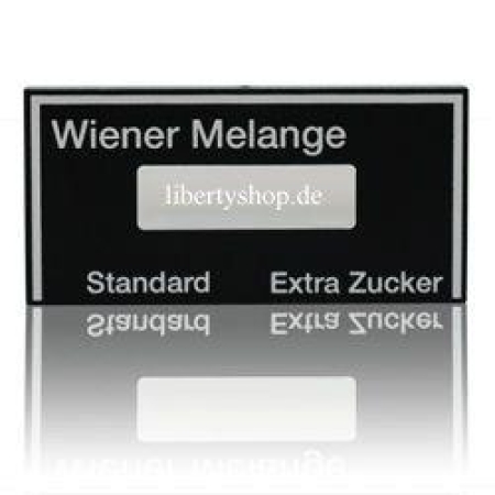 Auswahlschild Wiener Melange  Evoca Necta N&W Wittenborg  Serie 5100, 2800