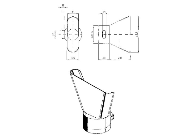 Produkttrichter transparent