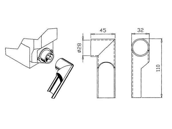 Produktrutsche transparent links