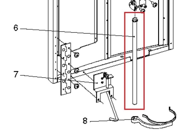 Arm für Tassentrage Wittenborg FB5100 IN5100 ES5100