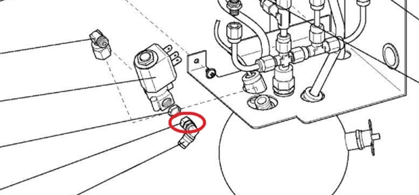 Reduzierverbinder 1/8" AG x 5 mm IG Wassersystem Wittenborg ES5100