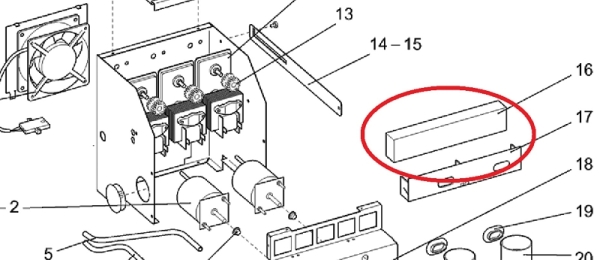 Filtereinsatz für Luftfilter  Evoca N&W Wittenborg FB IN ES 5100