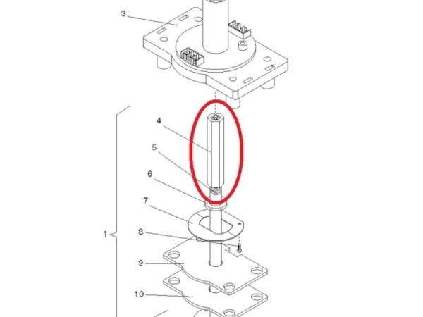 Kolbenführung Deltabrüher Evoca N&W Wittenborg 5100 7100 7600