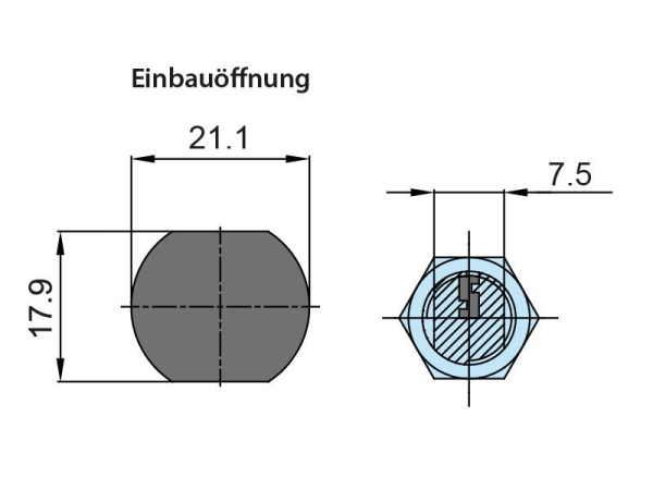 Rielda Schloss Typ 561D für Sielaff