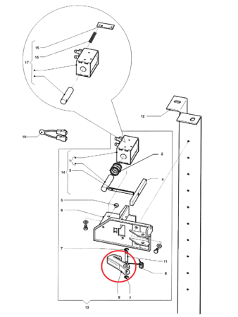 Rücklaufsperre  Evoca Necta N&W Wittenborg  Smart Variovend2000 FM3000