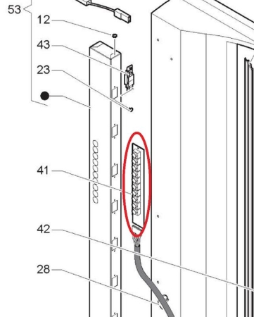 Füll-Tastatur  Evoca N&W Necta Wittenborg Zanussi  Starfood