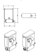 Produktbehälter komplett   250 mm   mit Rad