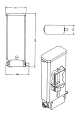 Produktbehälter 460 mm komplett passend für Omnimatik P90