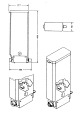 Produktbehälter 460 mm mit Rad