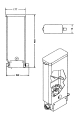 Produktbehälter 460 mm mit Drahtklopfer