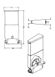 Produktbehälter 400 mm komplett trapezförmig