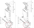 Sockel für Produkt-Behälter  Evoca N&W Wittenborg  7100 7600